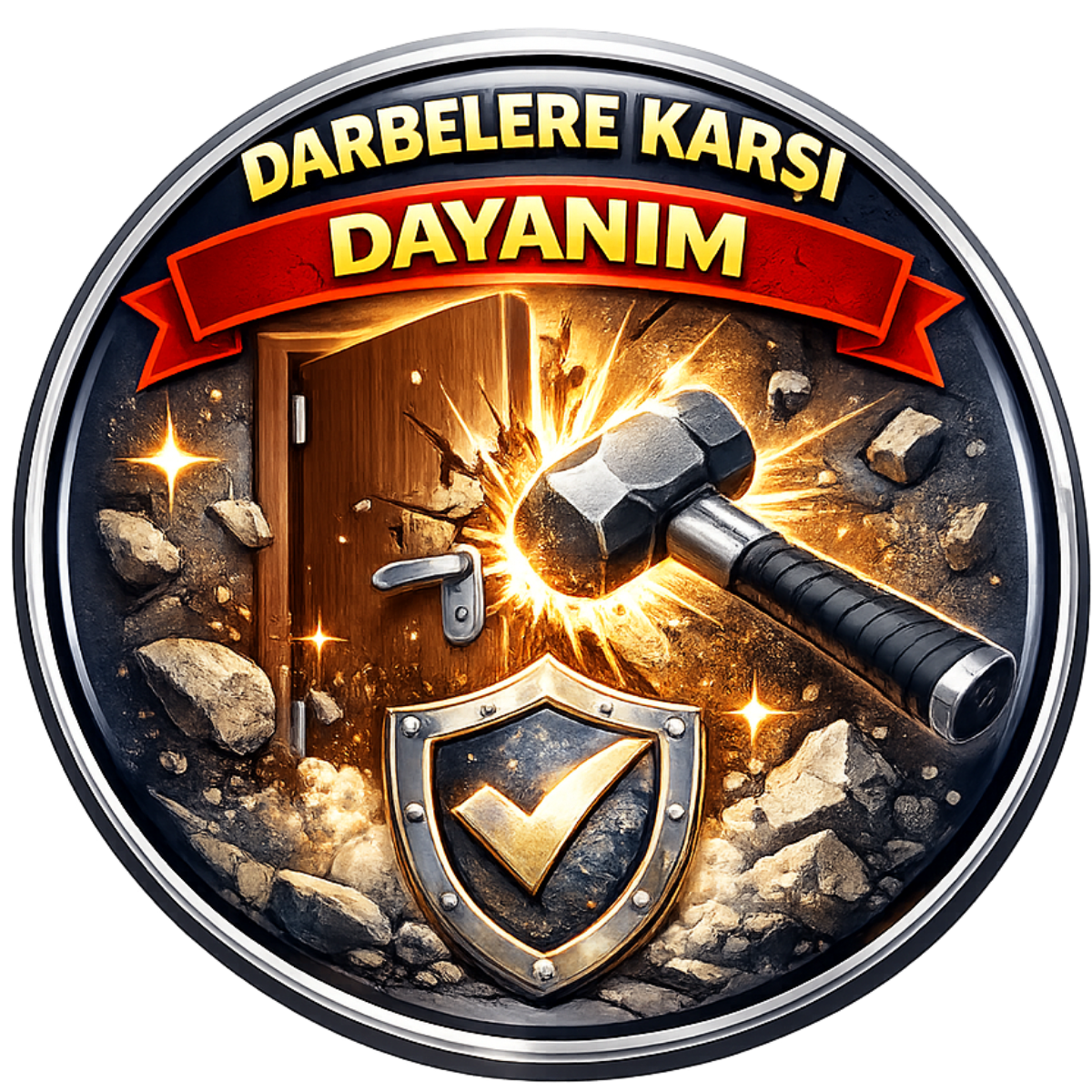 Darbeye karşı dayanıklı kapı yüzeyi