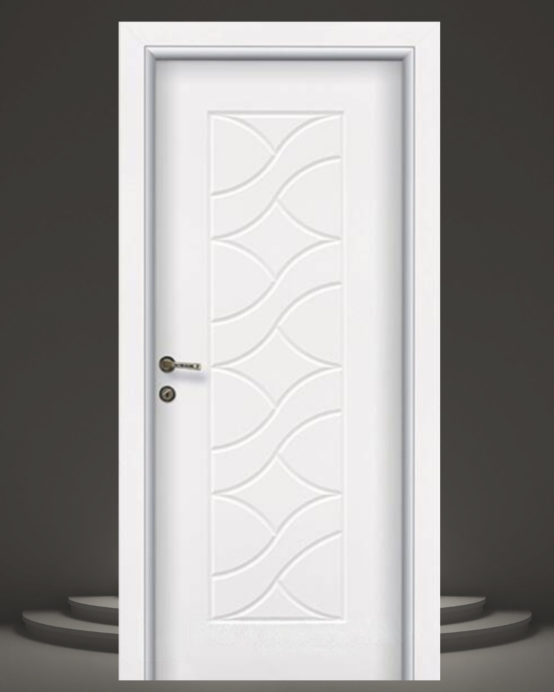 SOFT BEYAZ YILDIZ DESEN PVC KAPI